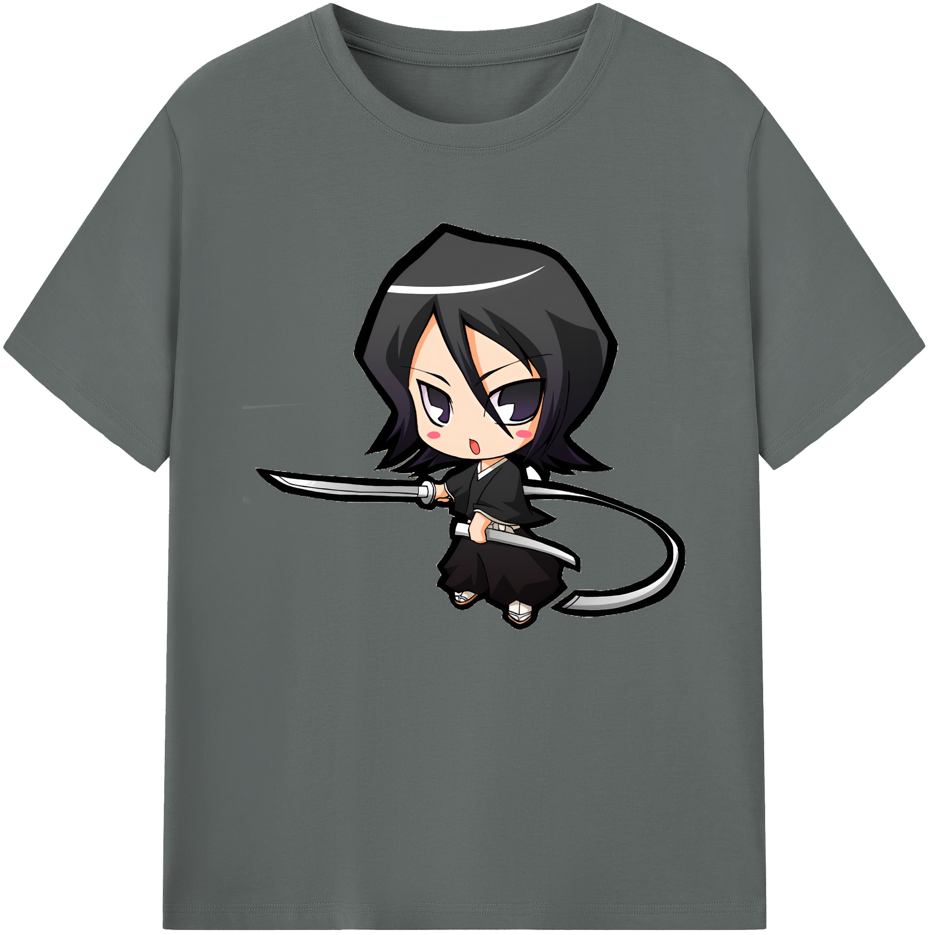（画像用） ブリーチ 朽木ルキア BLEACH Kuchiki Rukia 綿100％ メンズ半袖Tシャツ｜肌触りやわらか＆通気性